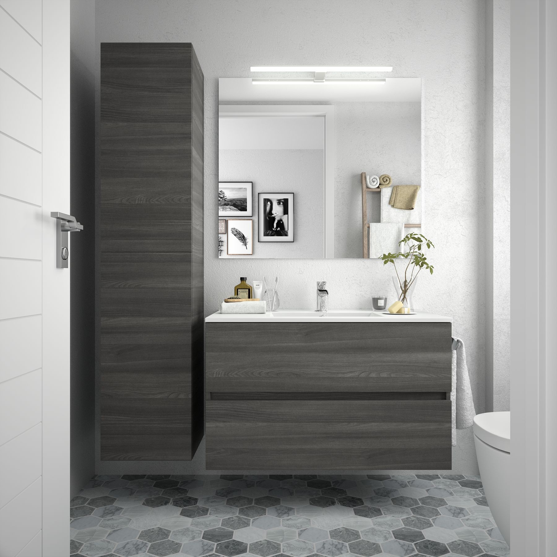 23332 SALGAR Мебель для умывальника FUSSION LINE 900 2 ящика ALSACIA 897 x 540 x 450 мм Эльзасия