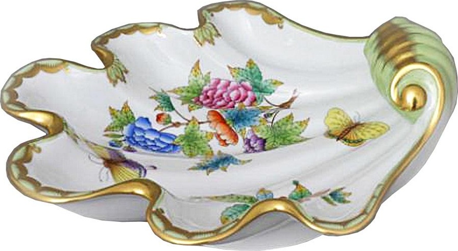 35452 Herend Блюдо - ракушка 23см "Виктория" Фарфор 