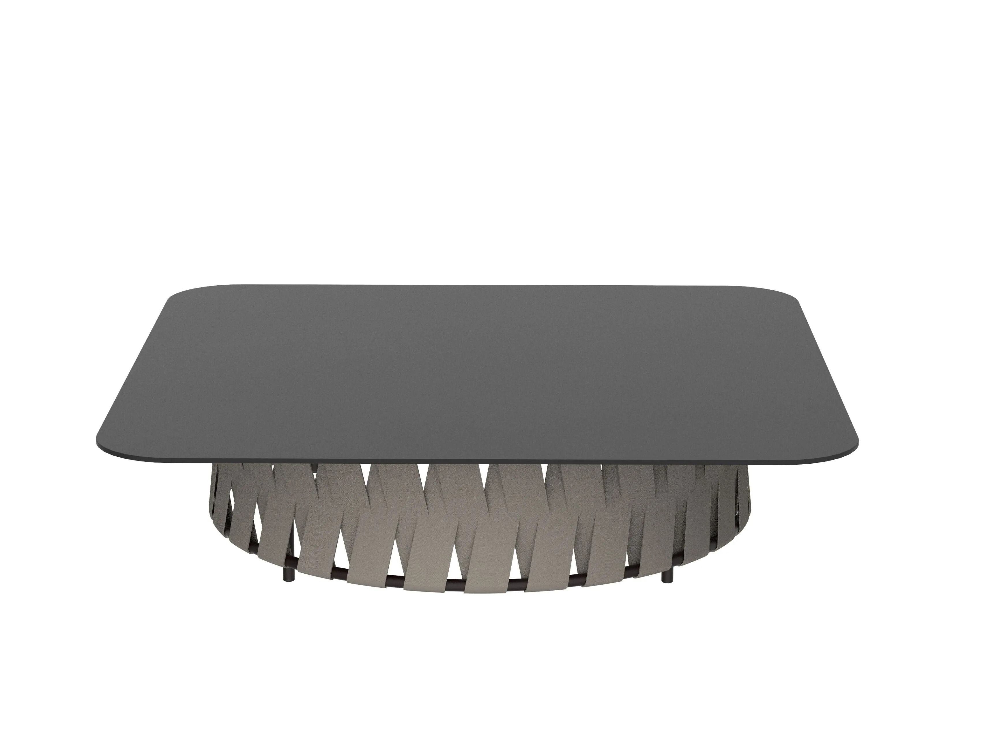 Низкий садовый столик с квадратным верхом из Дектона Nodo Italia Circus ARCH-00139558