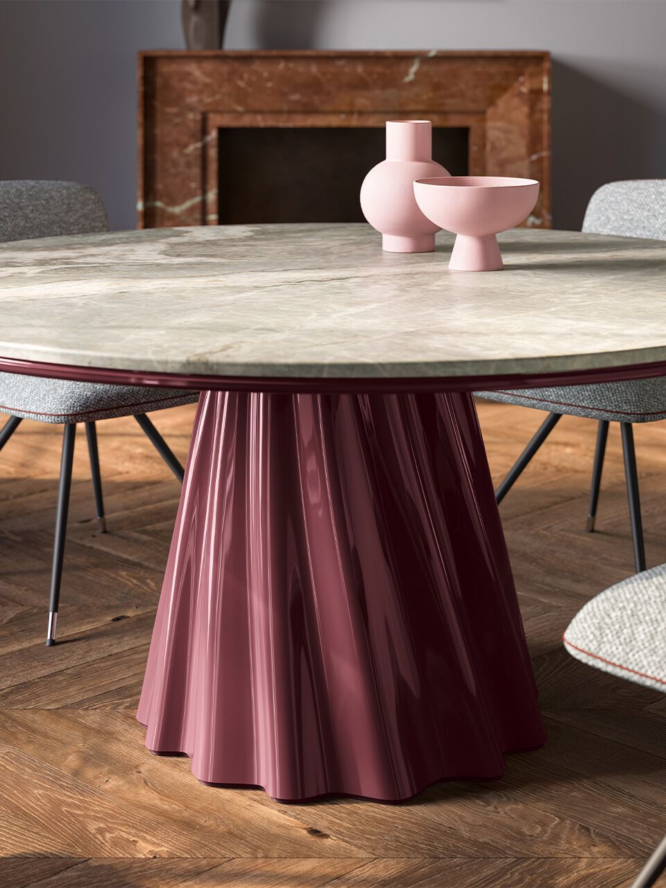 Круглый стол со скульптурным основанием Pianca ONDA INDOOR ARCH-00092893 - Вид №3