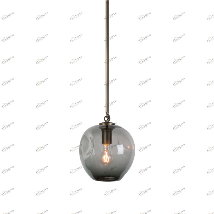 Подвесной светильник Bubble smoky от Delight Collection KG0579P-1 DELIGHT COLLECTION ДИЗАЙНЕРСКИЕ 243877 Латунь 