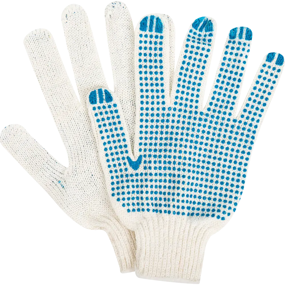 Перчатки трикотажные, ПВХ, 7 класс, упаковка 6 пар 81959357 STLM-2036019 Santreyd 