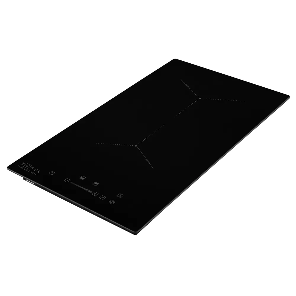 Индукционная варочная панель Zugel ZIH295B 29x5.8x52 см 2 конфорки цвет черный 89453990 STLM-2066292  - Вид №1