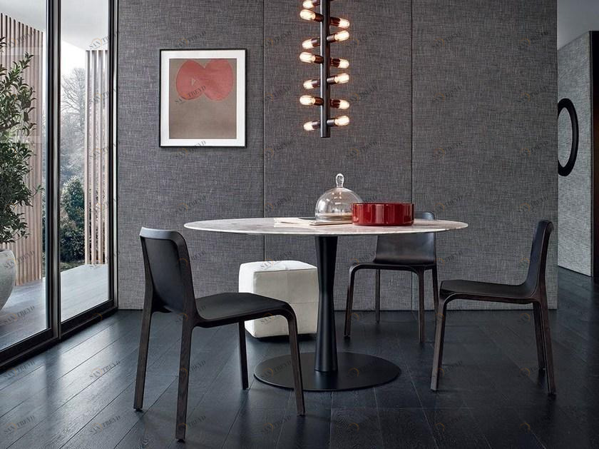 Poliform Круглый мраморный стол Flute sun-id-1464596