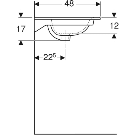 122230000 Двойная встраиваемая раковина Geberit Renova Plan Geberit  - Вид №4