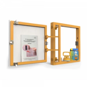 Ревизионный люк под плитку, распашной на присоске 600Х600