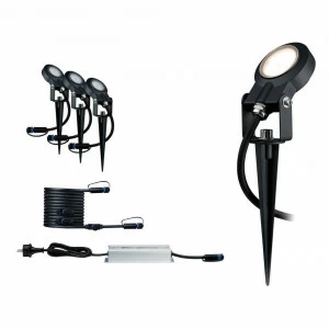 Уличный светильник светодиодный ландшафтный черный Spot Sting Basisset 93696 PAULMANN SPOT STING BASISSET 00-3897009 Черный