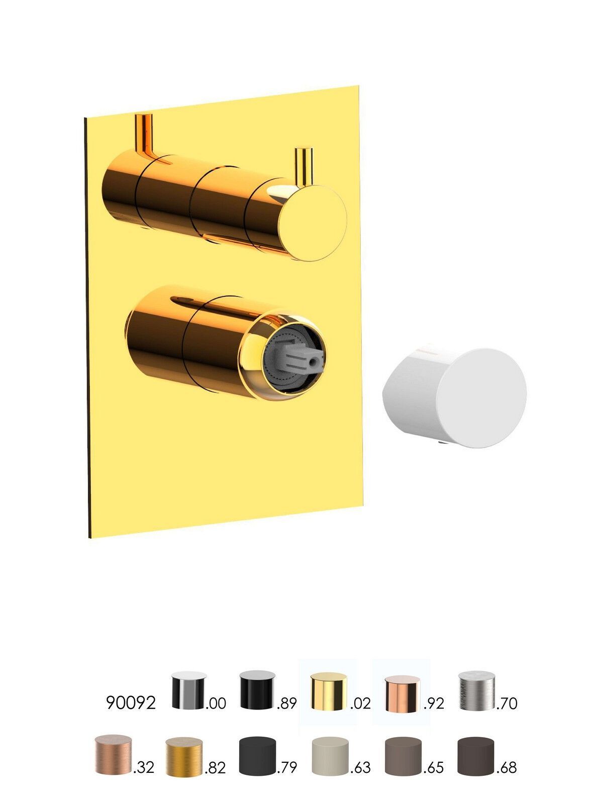 Встраиваемый однорычажный смеситель для душа с переключателем Rubinetterie Frattini Narciso S ARCH-00138952 - Вид №11