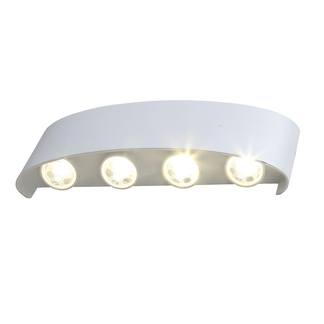 Уличный настенный светодиодный светильник белый ST Luce Bisello SL089.501.08 ST LUCE BISELLO 00-3898330 Белый  - Вид №1
