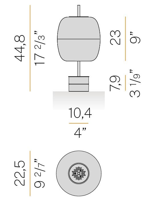 Выдувное стекло Dimmable LED настольная лампа Panzeri Адамас ARCH-00041542 - Вид №9