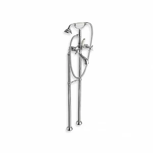 CRILD102 Смеситель для ванны напольный с гибким шлангом и ручным душем с защитой от известкового налета Cristina Rubinetterie