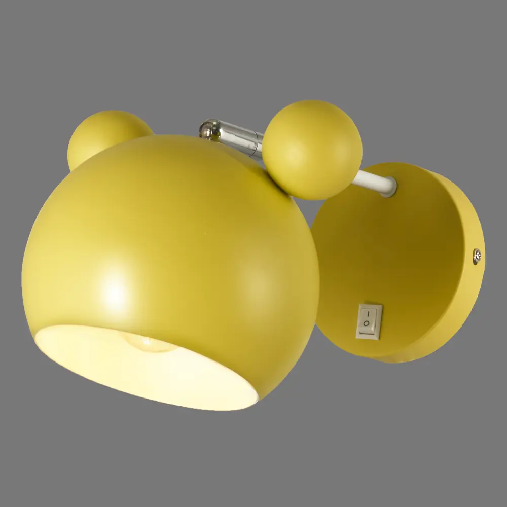 Бра Panda 1хЕ27х40 Вт цвет жёлтый LUMIN ARTE STLM-2142053 - Вид №1