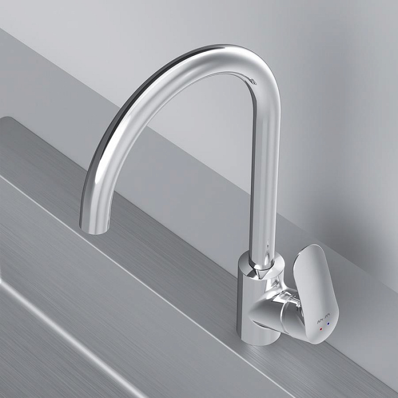 F8007S00 набор 2в1: смеситель для кухни с каналом для питьевой воды фильтр хром шт. AM.PM Like - Вид №3