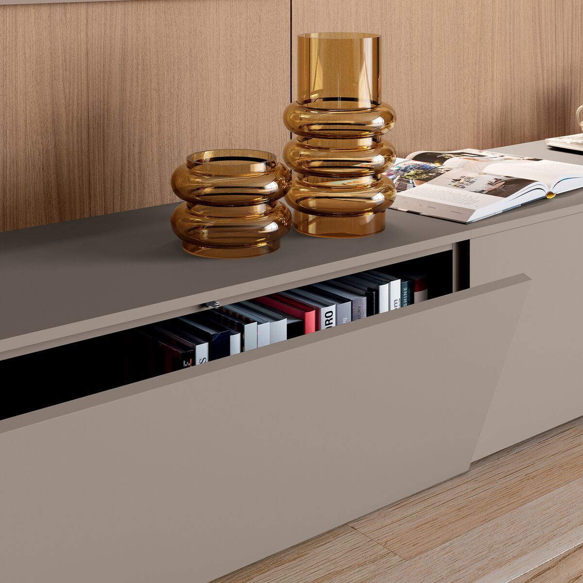 Деревянная секционная оборудованная стена Febal Casa DICIOTTO ARCH-00042839 - Вид №2