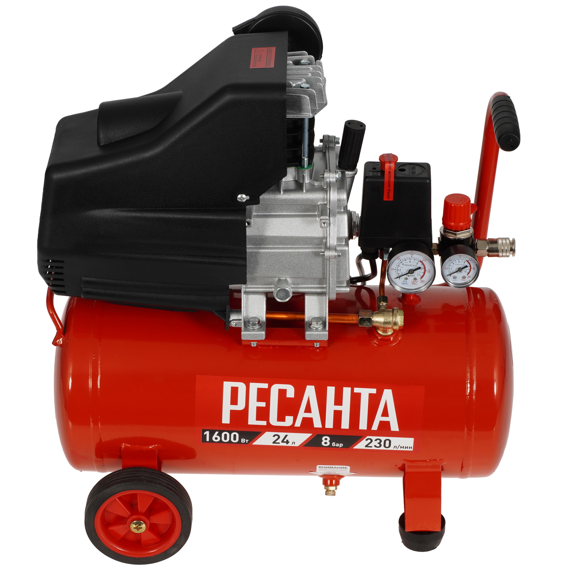 Компрессор поршневой безмасляный Ресанта КП-24/230М 9944759 STDN-0031842 - Вид №3