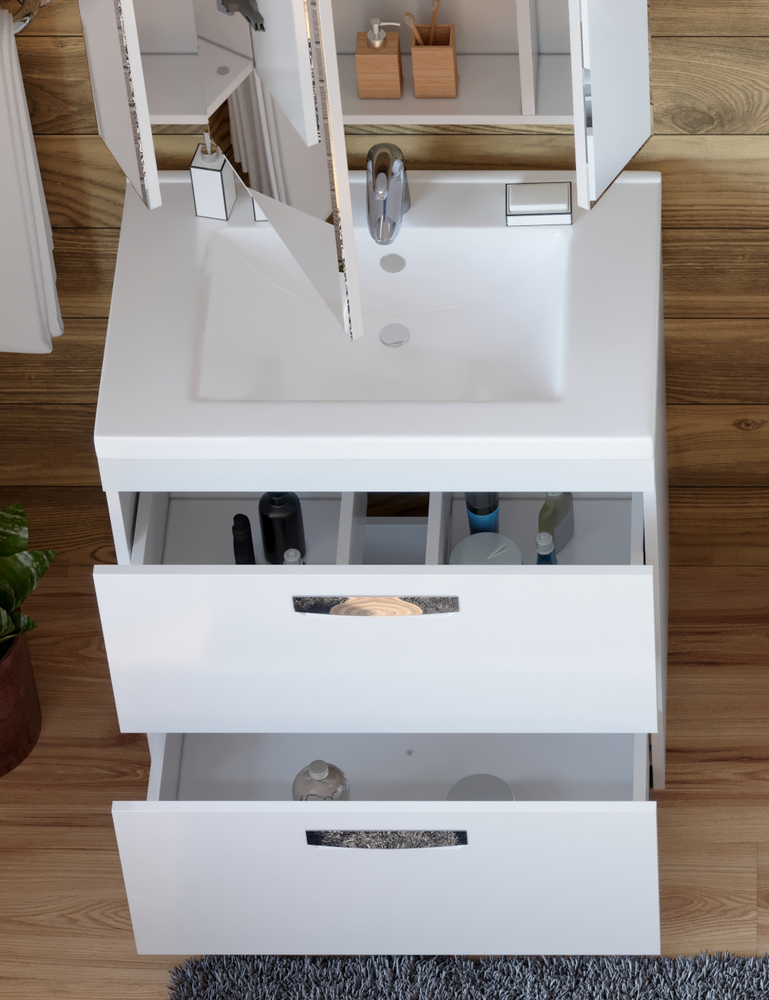 Тумба Plaza 2-700 (VGA)700⨉470⨉820 мм белый Santreyd sun-id-665340 - Вид №2