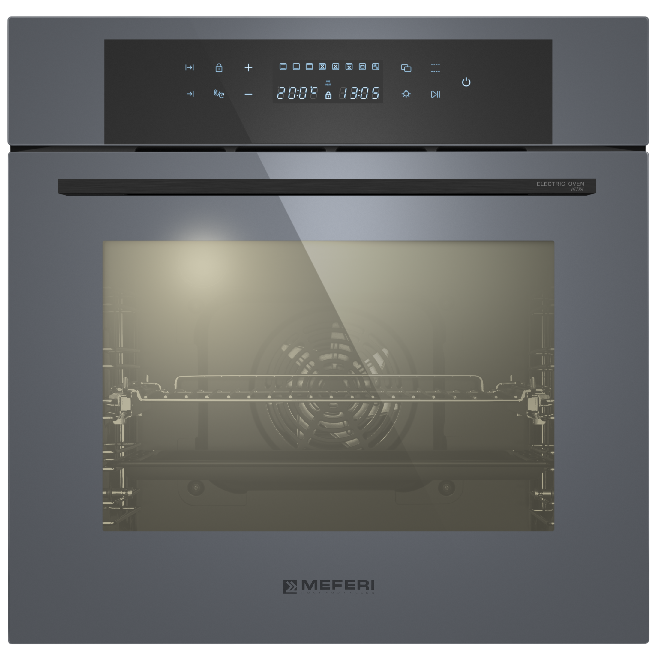 9202551 Электрический духовой шкаф Meferi MEO6010GR ULTRA серый STDN-0099798 - Вид №13