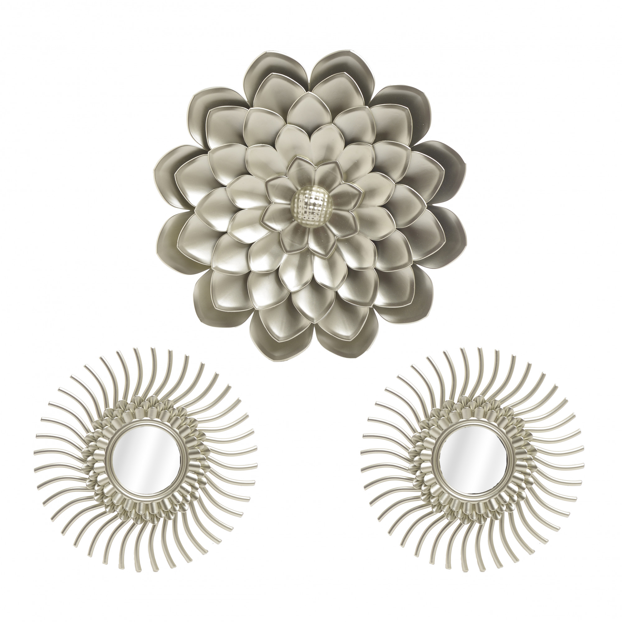 3870290.0022 ДЕКОР НАСТЕННЫЙ-ЗЕРКАЛО, НАБОР 3 ПРЕДМЕТА TO4ROOMS 