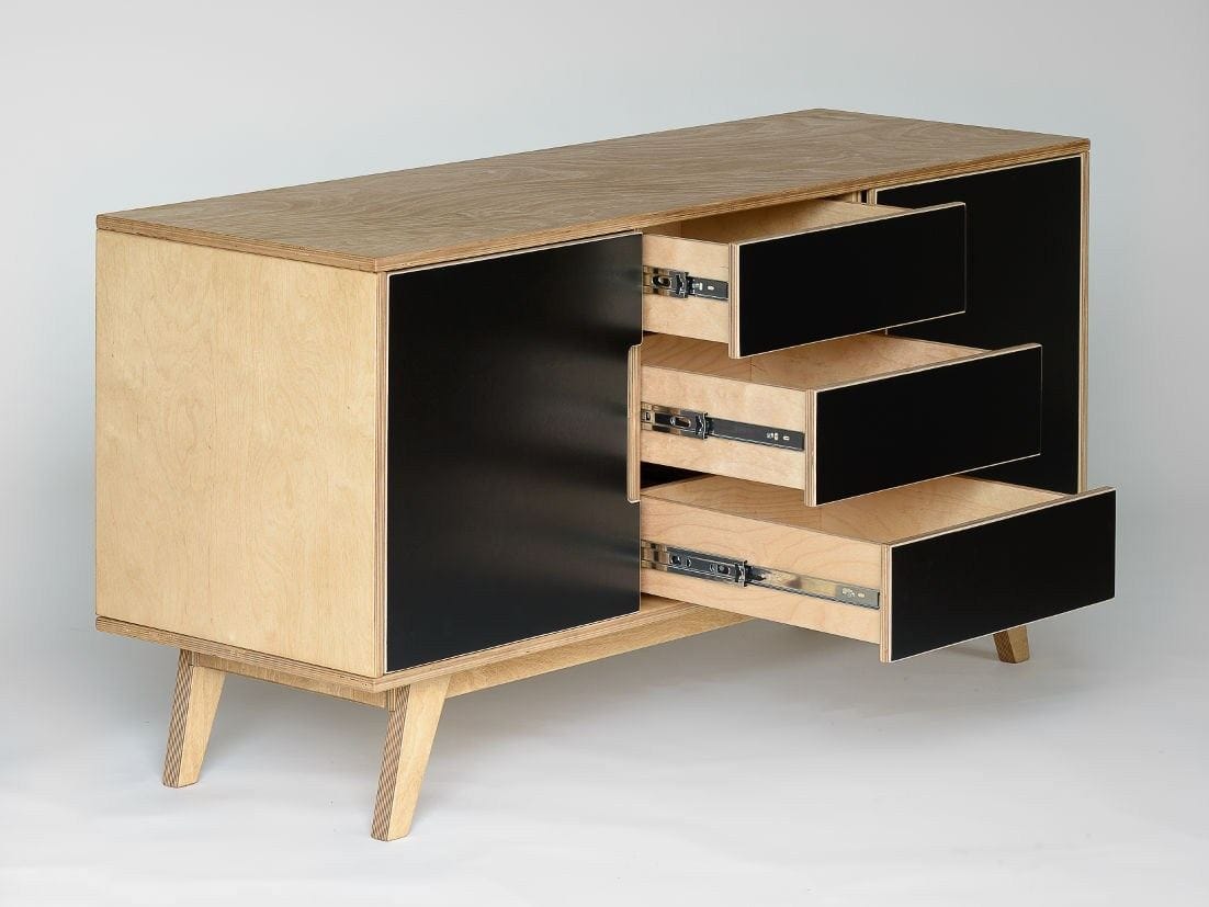 Фанерный шкаф с распашными дверцами с ящиками Radis Huh ARCH-00120060 - Вид №4