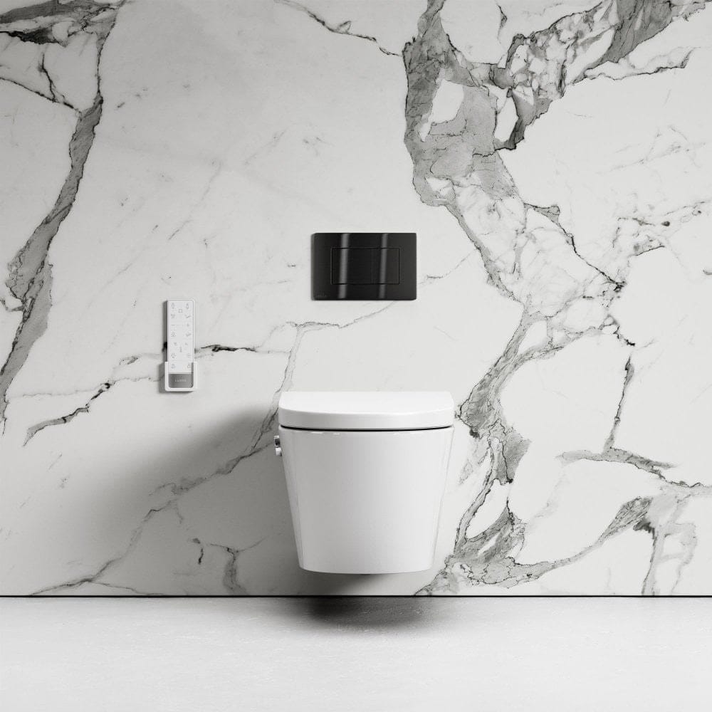 Керамический подвесной туалет для биде с ручным душем без бриды LUSSO INTELLISMART ARCH-00043743 - Вид №14