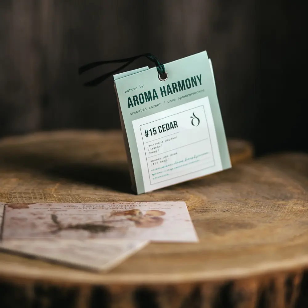 Саше ароматическое Aroma Harmony Кедр 10г зеленый 89342129 STLM-2109652  - Вид №2