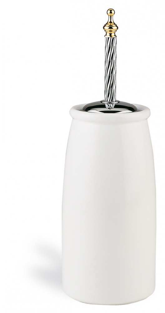 G12А(04) Stil Haus Giunone, напольный керамический ёрш, цвет белый - золото