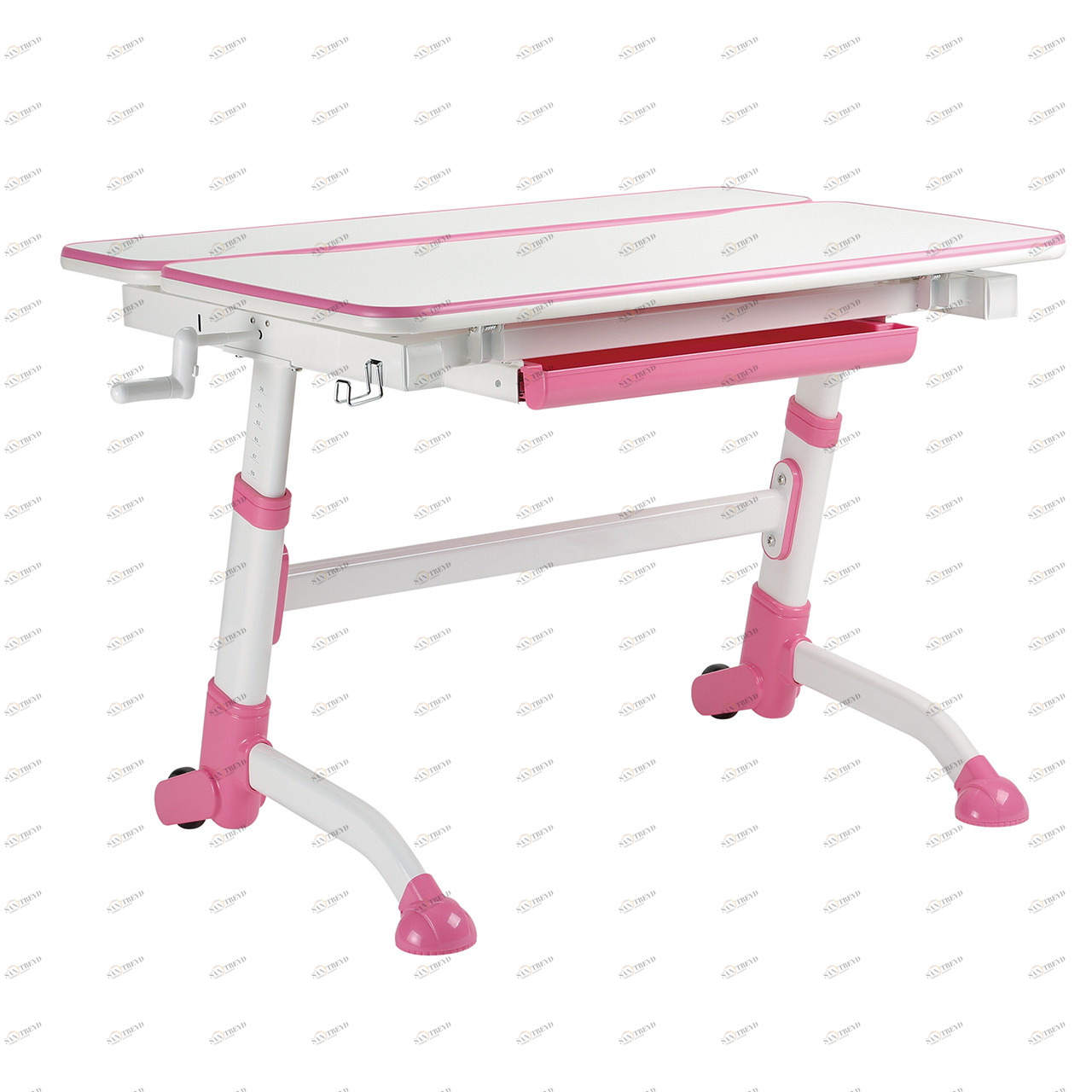 Парта детская на колесиках розовая Volare Pink FUNDESK  00-3948594 Белый;розовый Santreyd 