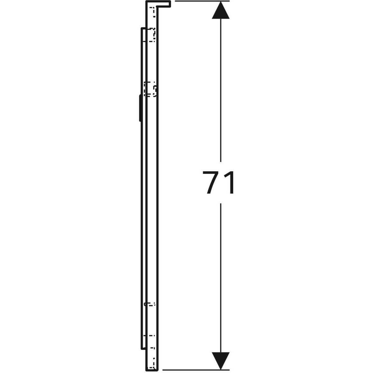 Зеркало со встроенным настенным освещением для ванной комнаты Geberit Xeno2 ARCH-00072159 - Вид №6