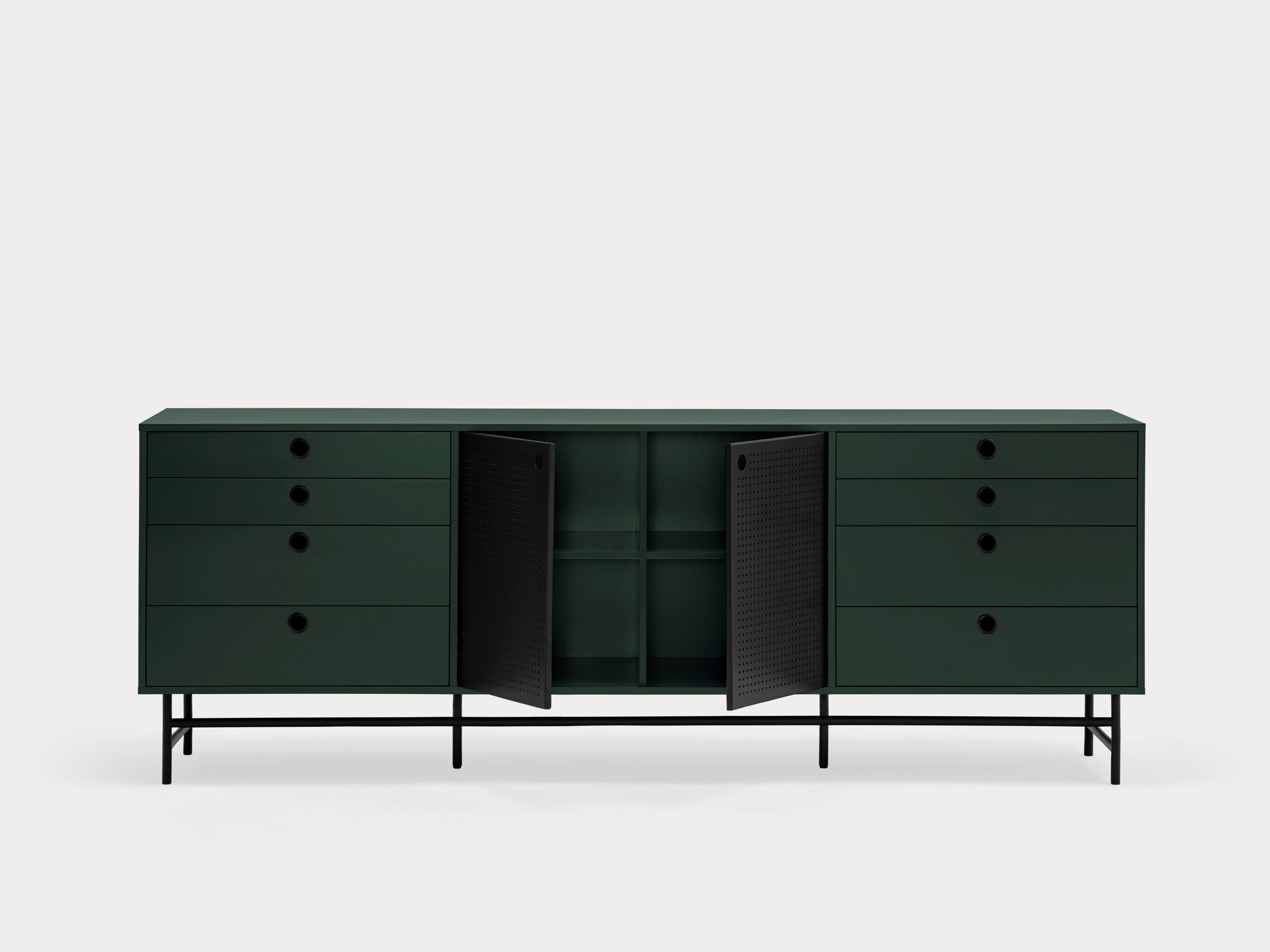 Шкаф из МДФ с распашными дверцами и ящиками TEULAT точка ARCH-00015987 - Вид №9