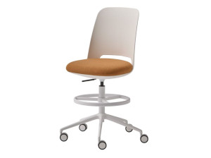 Ткань 5 спиц поворотный офисный стул с колесами