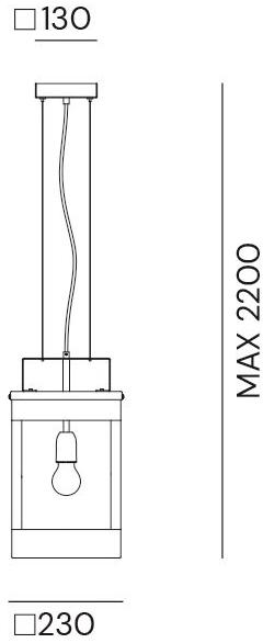 Il Fanale Подвесной светильник для улицы из железа Lanterne 266.07.ff / 266.08.f - Вид №2