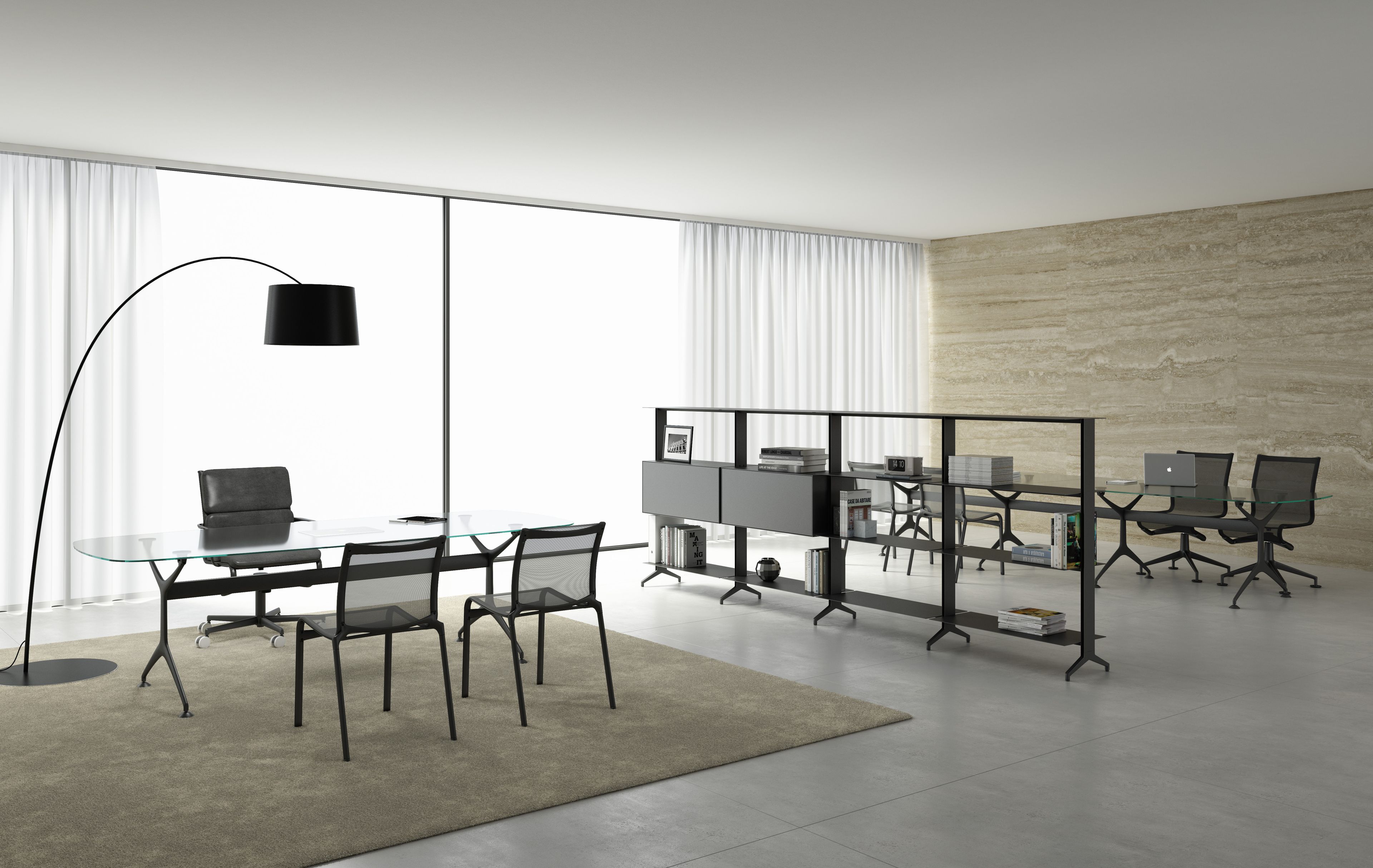 Алюминиевый модульный книжный шкаф Alias Aline ARCH-00058237 - Вид №1