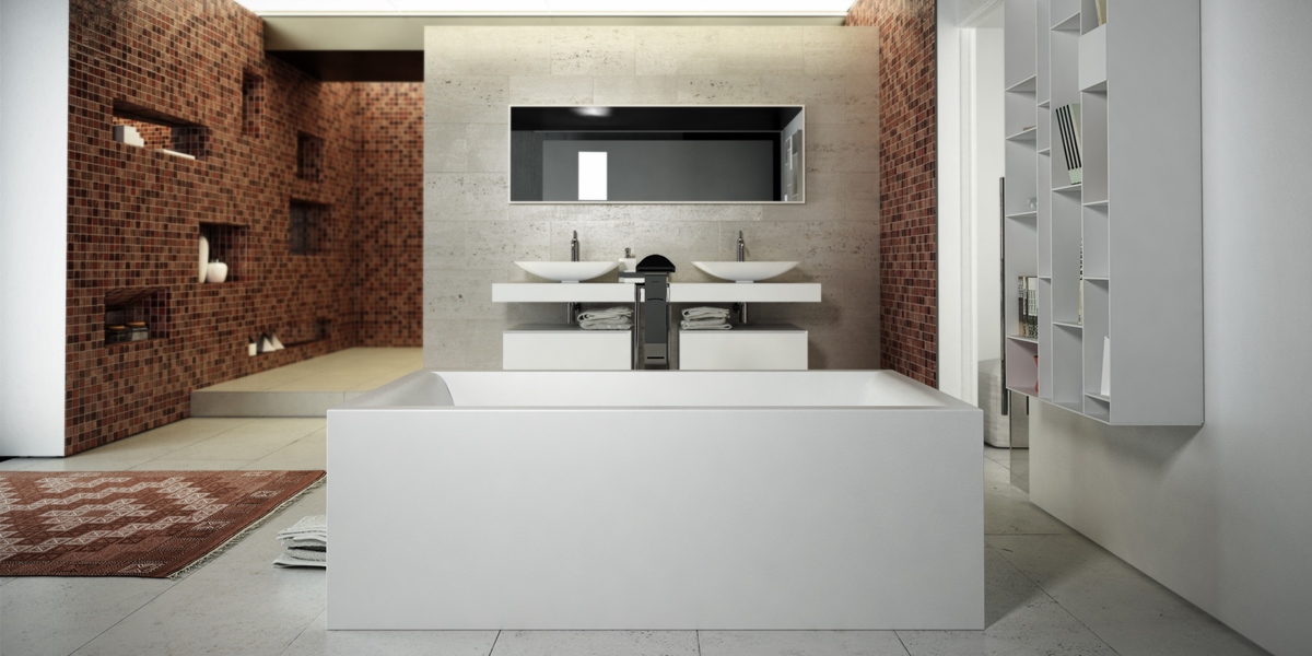 Dimasi Ванна прямоугольная отдельностоящая Pearl Tub белая PRL0257 - Вид №1