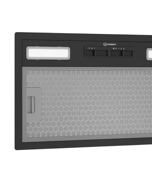 9279174 Вытяжка полновстраиваемая Indesit INAE 64LM BL черный STDN-0108230 - Вид №2