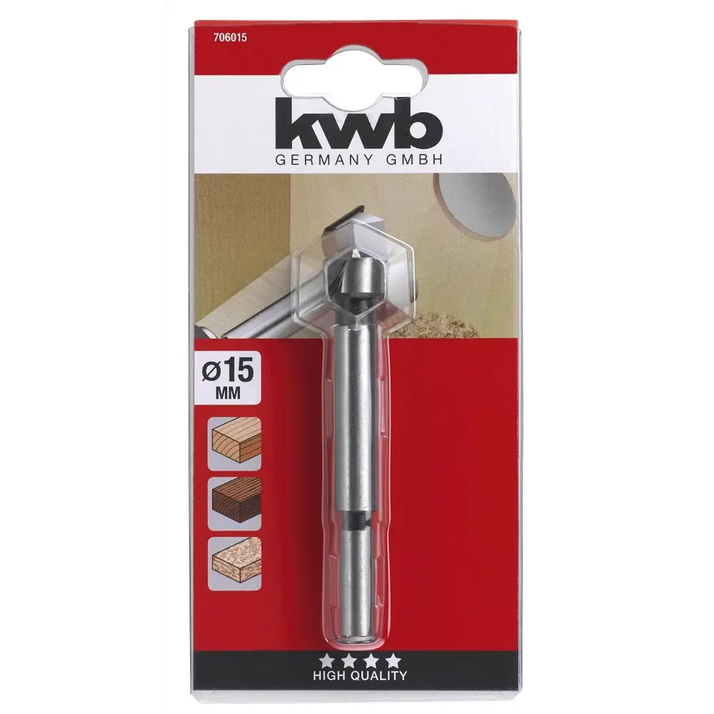 Сверло форстнера по дереву KWB 7060-15, 15x90 мм 12555097 STLM-2128302  - Вид №1