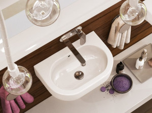 Керамическая подвесная ручная мойка