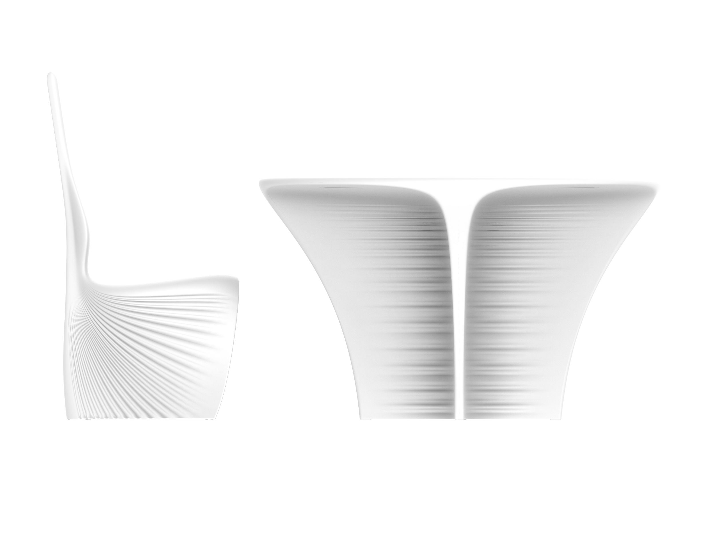 Круглый полиэтиленовый садовый стол Vondom Biophilia ARCH-00074780 - Вид №1