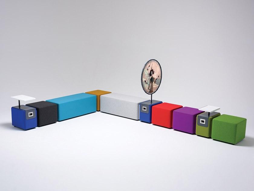 Ersa Модульный модульный квадратный пуф из ткани Carnival sun-id-1379261 - Вид №2