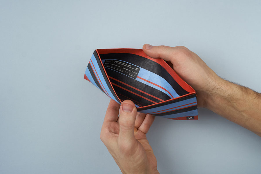 NW-088 Кошелек new rangarde, черный в полоску New wallet  - Вид №2