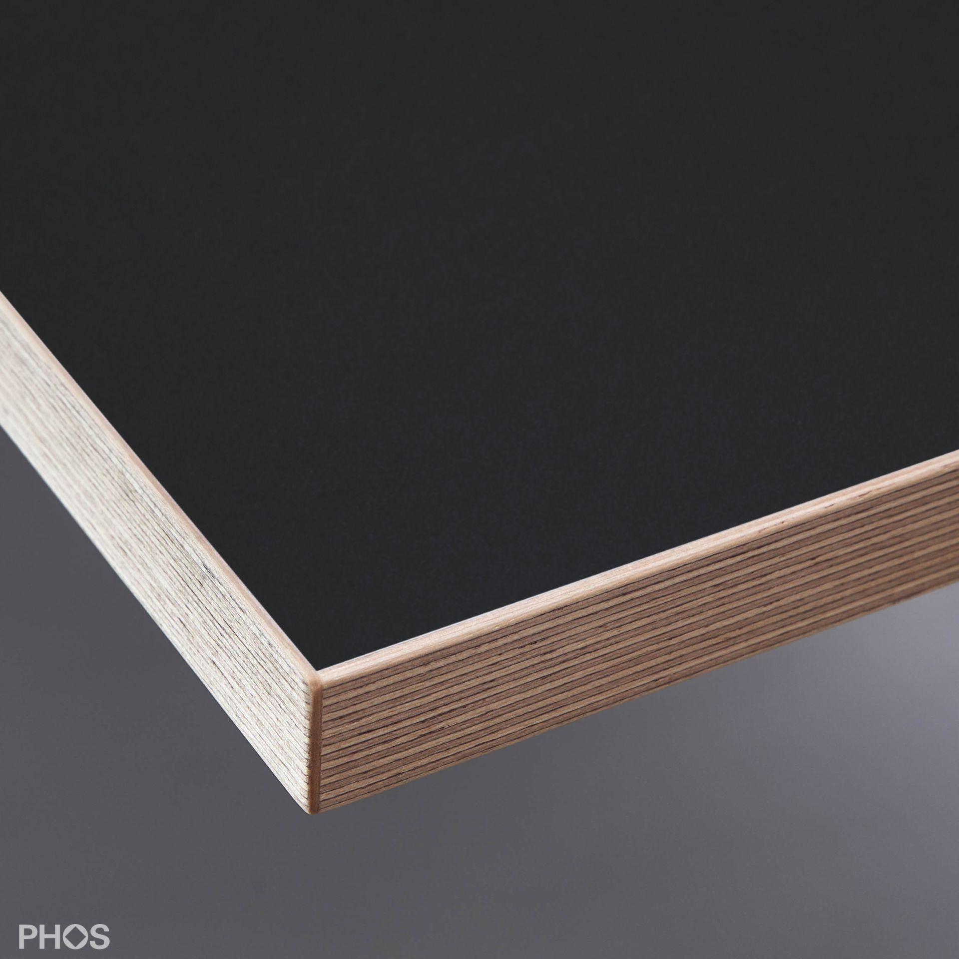 KATI-E1-180x90-MS Стол Карлсруэ - обеденный стол - черный - 180 х 90 х 75 см. PHOS  - Вид №1