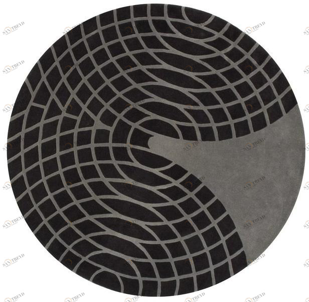 Verpan Круглый шерстяной коврик с геометрическими мотивами Panton sun-id-1411356