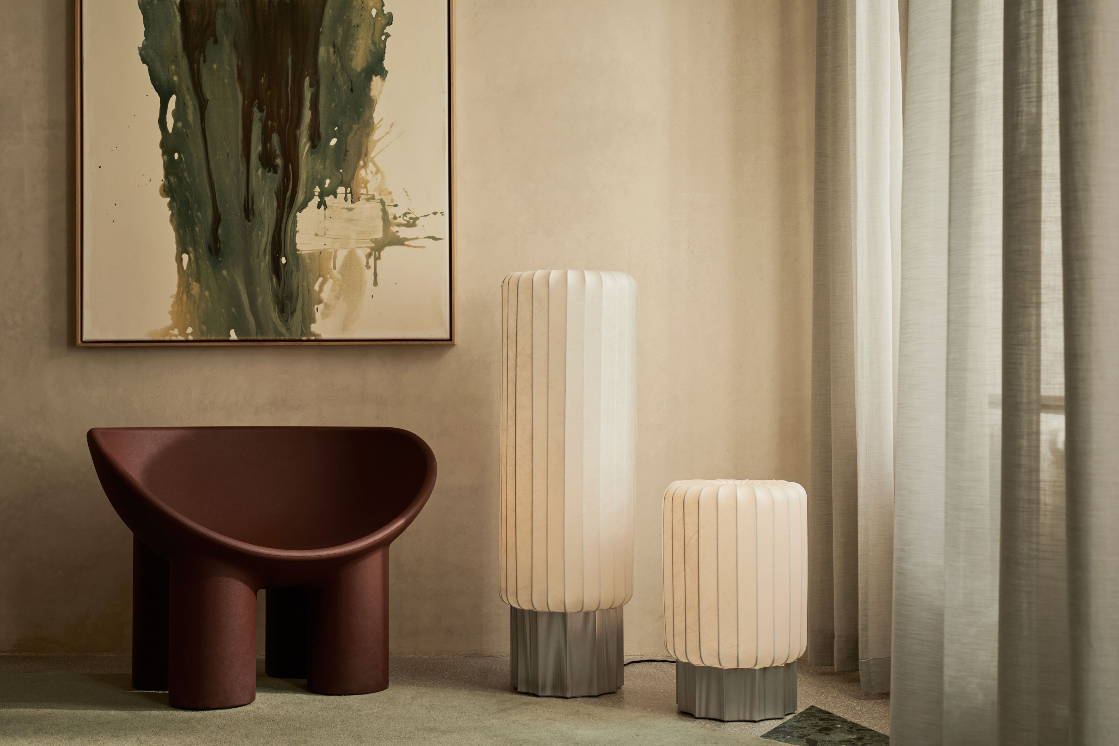 Настольная лампа с регулируемой яркостью из смолы Cocoon Pholc Meter ARCH-00102711 - Вид №7