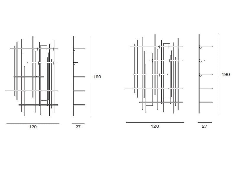 Настенный модульный входной шкаф Pacini & Cappellini ARCH-00132138 - Вид №3