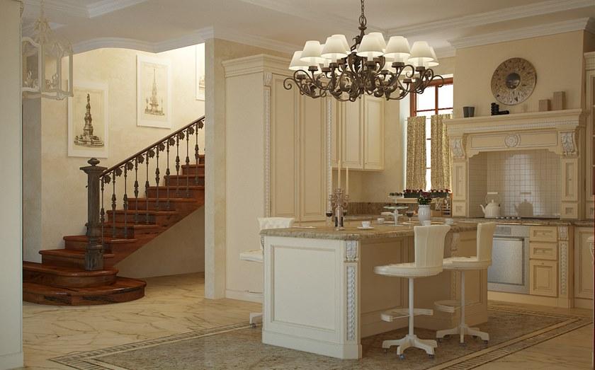 Martini Interiors Кухня из лакированной древесины с островом на заказ sun-id-1425332 - Вид №2