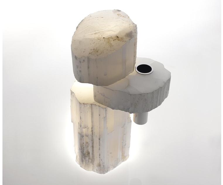 JCP UNIVERSE Круглый журнальный столик из селенита sun-id-1437403 - Вид №4