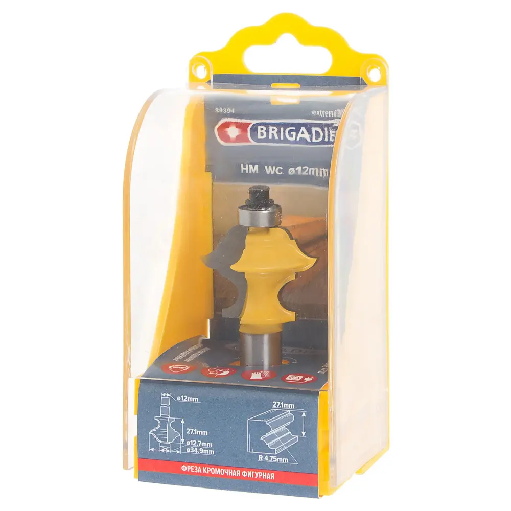 Фреза кромочная фигурная Brigadier D34.9 мм STLM-2194998 - Вид №2