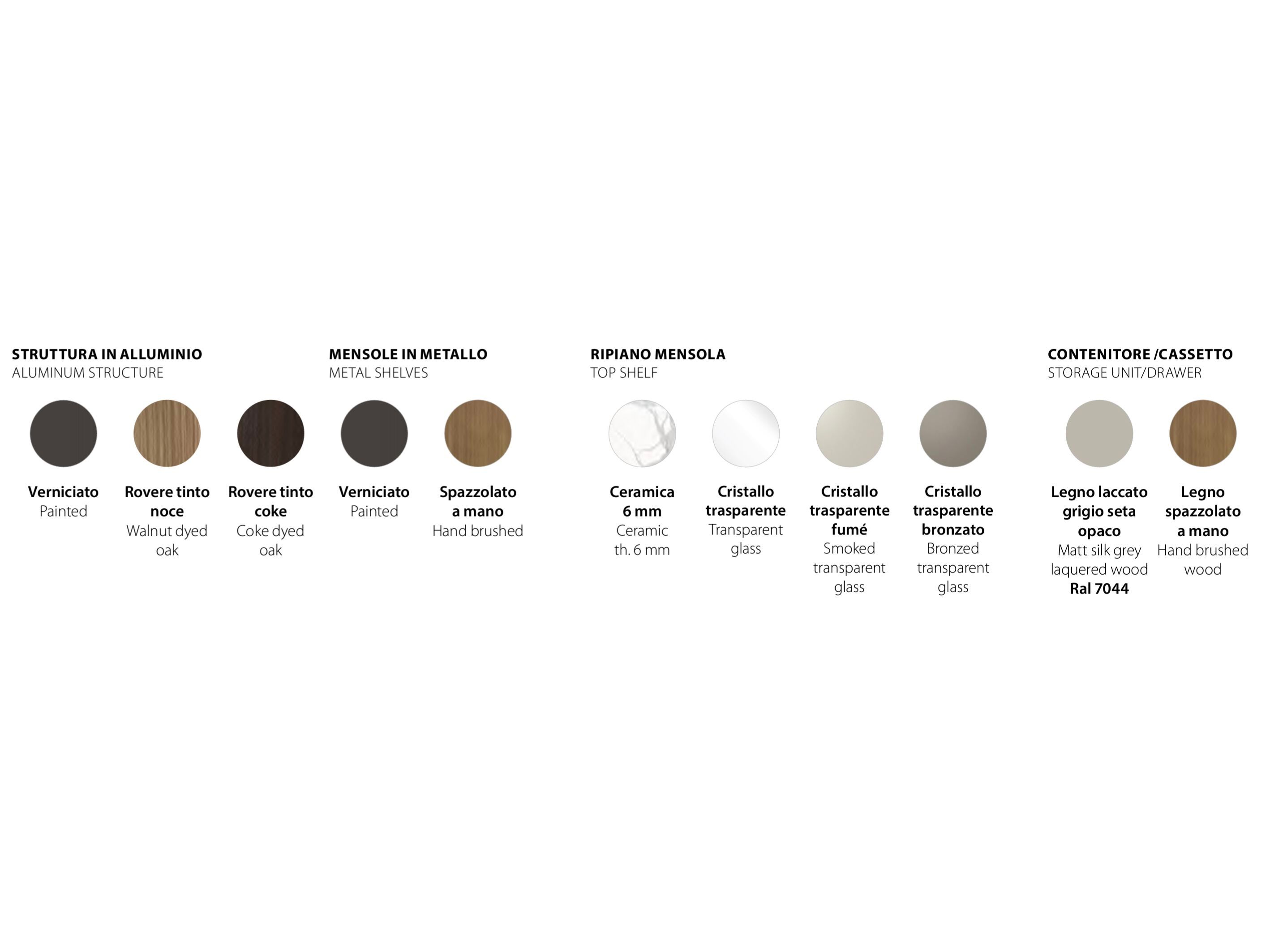 Книжный шкаф из алюминия с креплением пол-потолок или стена RIFLESSI TECHWALL ARCH-00062670 - Вид №3