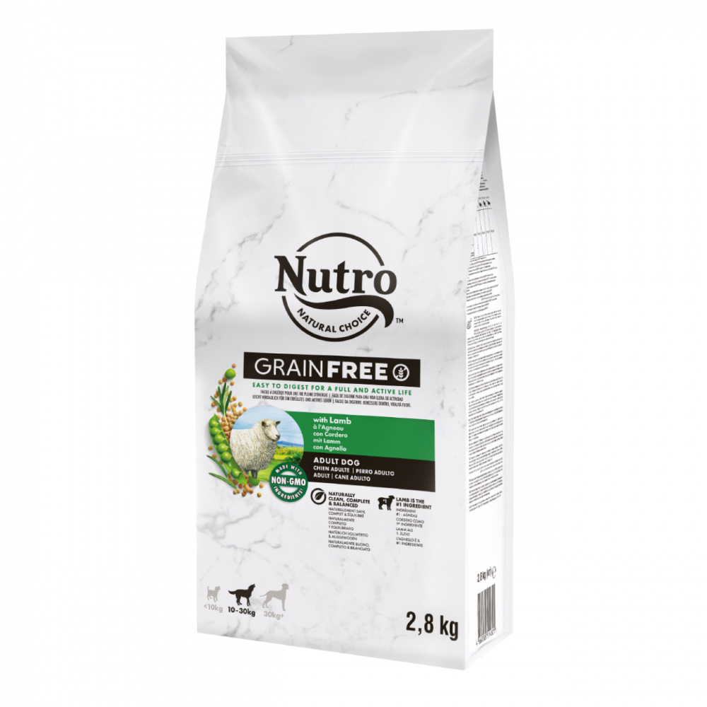 ПР0059450 Корм для собак для средних пород с ягненком и экстрактом розмарина сух. 2,8кг NUTRO 