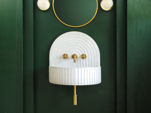 Бетонная подвесная раковина