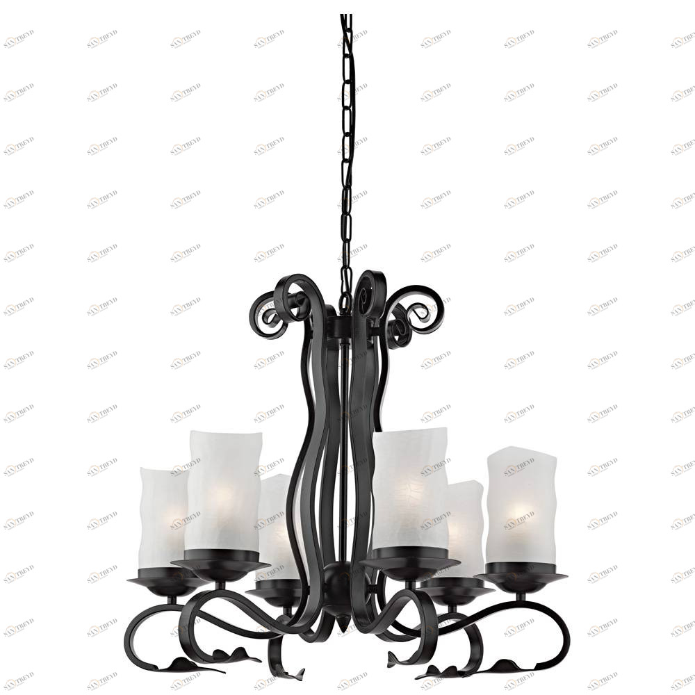 Подвесная люстра Arte Lamp Scroll A7915LM-6BK ARTE LAMP ДИЗАЙНЕРСКИЕ, SCROLL 056621 Белый 